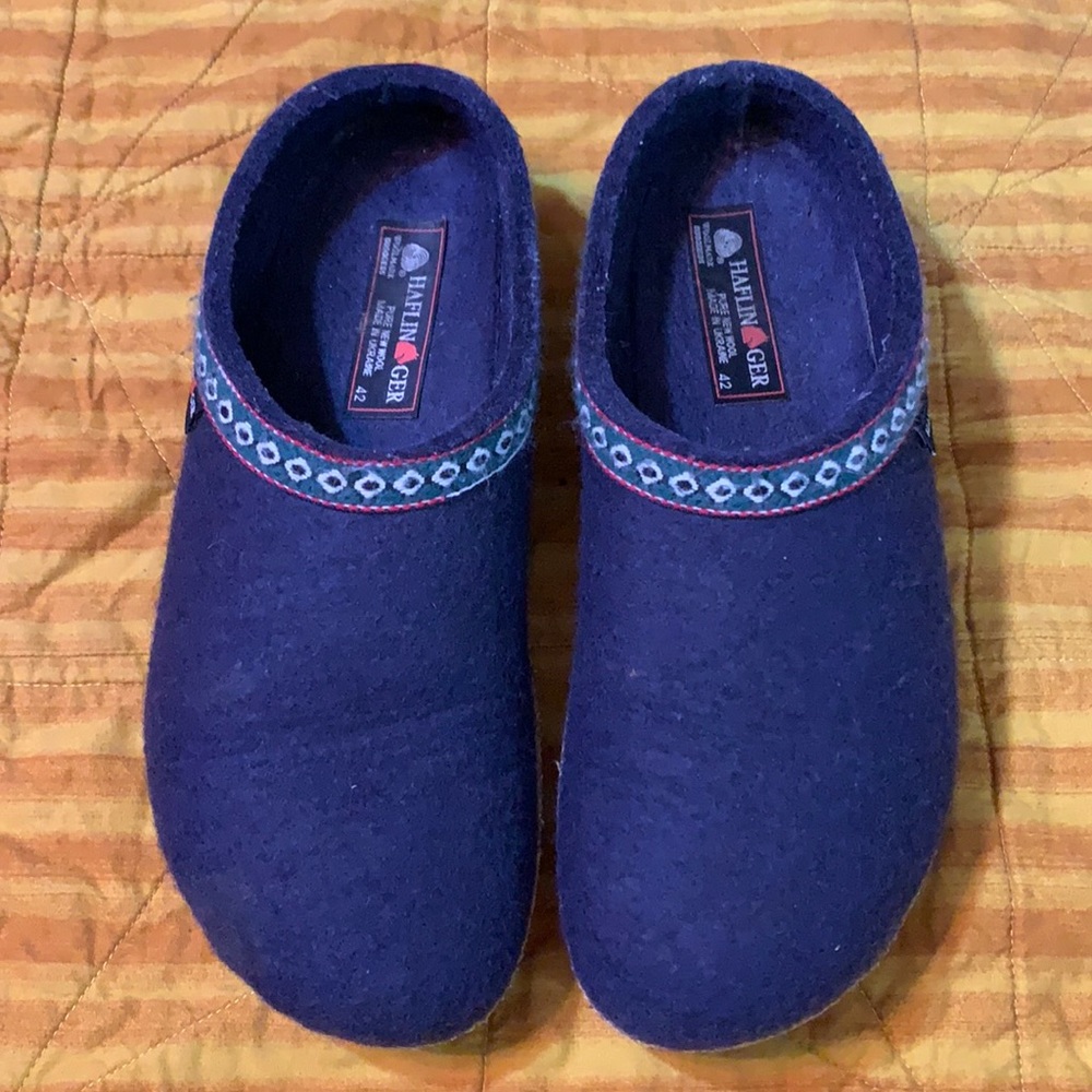 Haflinger wool clogs